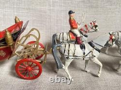 Vintage Britains Set 9402 Landau Coach With 6 x Grey Windsor Horse Team