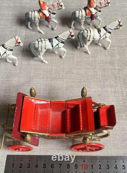 Vintage Britains Set 9402 Landau Coach With 6 x Grey Windsor Horse Team