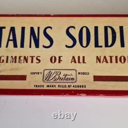 Vintage Britains Soldiers 1858 British Infantry In Full Battledress Set Of 8 Fig