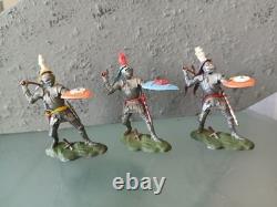 Vintage Britains Swoppet 15th Century Knights X3 ALL COMPLETE