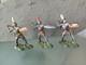Vintage Britains Swoppet 15th Century Knights X3 All Complete
