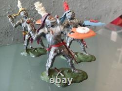 Vintage Britains Swoppet 15th Century Knights X3 ALL COMPLETE
