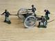 Vintage Britains, Swoppet, Acw Union Canon Crew, 1/32 Scale. Toy Soldiers