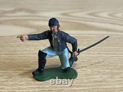 Vintage Britains, Swoppet, Acw Union Canon Crew, 1/32 Scale. Toy Soldiers