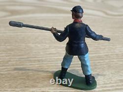 Vintage Britains, Swoppet, Acw Union Canon Crew, 1/32 Scale. Toy Soldiers