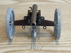 Vintage Britains, Swoppet, Acw Union Canon Crew, 1/32 Scale. Toy Soldiers