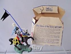Vintage Britains Swoppet Knights H1450 With Standard / Tent Box Version
