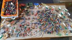 Vintage Britains Timpo Etc Huge Job Lot Of Toy Soldiers Wild West Knights Lot