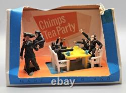 Vintage Britains Zoo Models 1/32 Scale #4375 Chimpanzee Chimps Tea Party Boxed