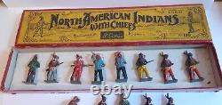 Vintage Britains'wild West' Cowboys And Set 150 American Indians With Chiefs