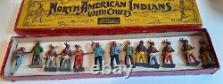 Vintage Britains'wild West' Cowboys And Set 150 American Indians With Chiefs