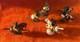 Vintage English Lead Cavalry Figures On Horses (set Of 5) Hand Painted