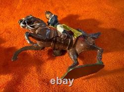 Vintage English Lead Cavalry Figures on Horses (Set of 5) Hand Painted
