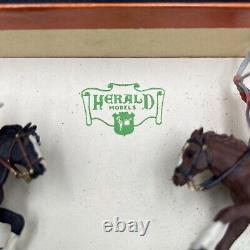 Vintage Herald Unbreakable Models Mounted Cowboys and Indians H7602 V RARE VGC
