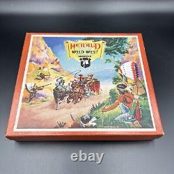 Vintage Herald Unbreakable Models Mounted Cowboys and Indians H7602 V RARE VGC