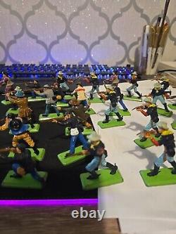 Vintage Job Lot Britain's Plastic Figures With Metal Bases 1971