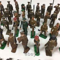 Vintage Job Lot Of Various Britains J Hill & Other Lead Soldiers