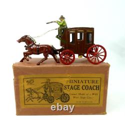 Vintage Johillco Lead Wild West Stage Coach Boxed