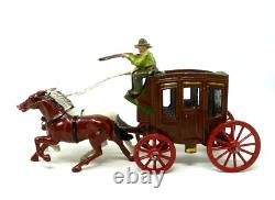 Vintage Johillco Lead Wild West Stage Coach Boxed