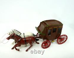 Vintage Johillco Lead Wild West Stage Coach Boxed