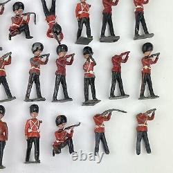Vintage Large Job Lot Of Britains Grenadier Guards Lead Soldiers A/F