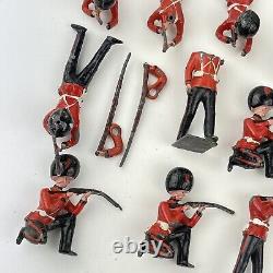 Vintage Large Job Lot Of Britains Grenadier Guards Lead Soldiers A/F