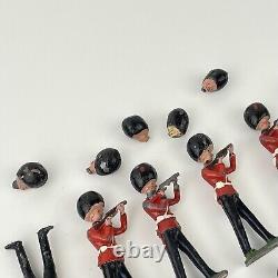 Vintage Large Job Lot Of Britains Grenadier Guards Lead Soldiers A/F