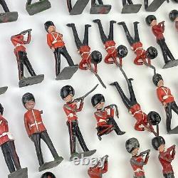 Vintage Large Job Lot Of Britains Grenadier Guards Lead Soldiers A/F