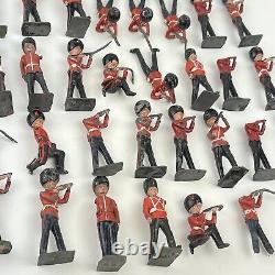 Vintage Large Job Lot Of Britains Grenadier Guards Lead Soldiers A/F