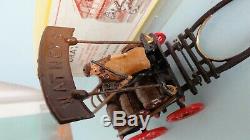 Vintage Lead BREWERS DRAY Horse-Drawn Beer Delivery F G Taylor & Son
