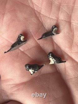 Vintage Lead Barrett and Sons Cat in the Basket with Kittens