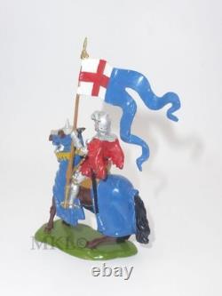 Vintage Lead Britains 1662 Knight withStandard Knight of Agincourt 1st Series 1954 Vintage Lead Britains 1662 Knight withStandard Knight of Agincourt 1st Series 1954