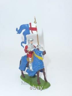 Vintage Lead Britains 1662 Knight withStandard Knight of Agincourt 1st Series 1954
