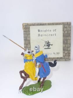 Vintage Lead Britains 1663 Knight with Lance Knight of Agincourt 1st Series 1954