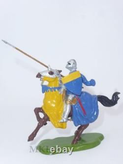 Vintage Lead Britains 1663 Knight with Lance Knight of Agincourt 1st Series 1954