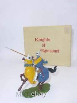 Vintage Lead Britains 9496 Knight with Lance Rearing Horse Knights of Agincourt