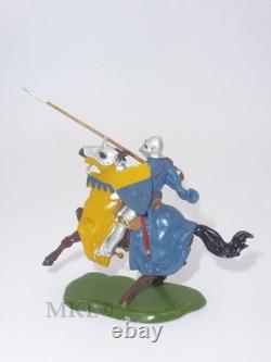 Vintage Lead Britains 9496 Knight with Lance Rearing Horse Knights of Agincourt