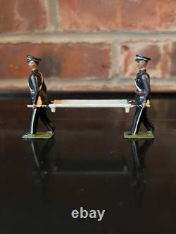 Vintage Lead Britains St John Ambulance Stretcher Bearers and Stretcher