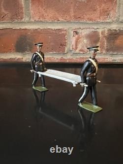 Vintage Lead Britains St John Ambulance Stretcher Bearers and Stretcher
