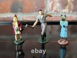 Vintage Lead Phillip Segal Toys Boxed Little Red Riding Hood Set