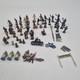 Vintage Miniature Lead Toy Villagers And Railway Paraphenalia Circa 1930s