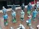 Vintage Mixed Lot Of Britains Lead Farm People Figures Animals Plus Garden