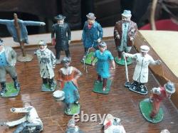 Vintage Mixed Lot of Britains Lead Farm People Figures Animals Plus Garden