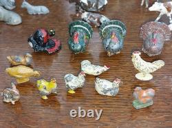 Vintage Mixed Lot of Britains Lead Farm People Figures Animals Plus Garden