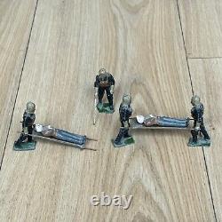 Vintage Pre War Great Britain Big Lot 68 Pieces German Army Lead Toy Soldiers