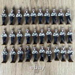 Vintage Pre War Great Britain Big Lot 68 Pieces German Army Lead Toy Soldiers