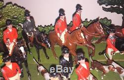 Vintage Pre War lead Britains The Meet set hunting figures Rare Lot