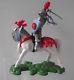 Vintage Rare Britains Swoppets Knights White Charging Horse Plastic 1.32 Scale