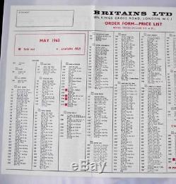 Vintage Rare Britains Trade Catalogue 1963 +January May Order Forms Price Lists