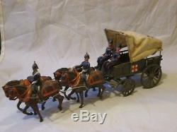 Vintage Rare Britains Ww1 Royal Army Medical Corps Red Cross Wagon 1/32 54mm